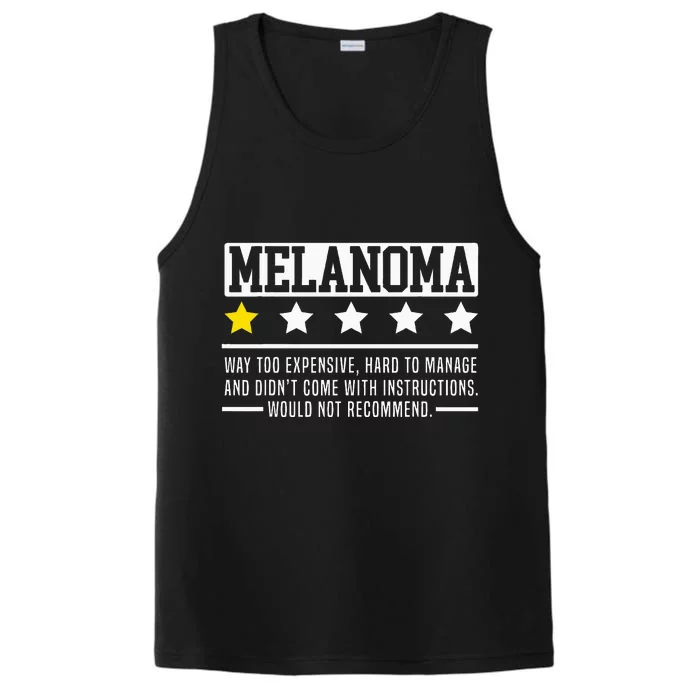 Melanoma Warrior Skin Cancer Melanoma Awareness Performance Tank