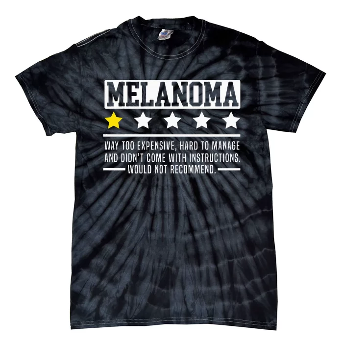 Melanoma Warrior Skin Cancer Melanoma Awareness Tie-Dye T-Shirt