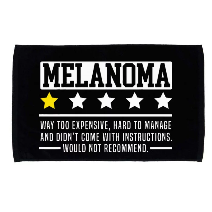 Melanoma Warrior Skin Cancer Melanoma Awareness Microfiber Hand Towel