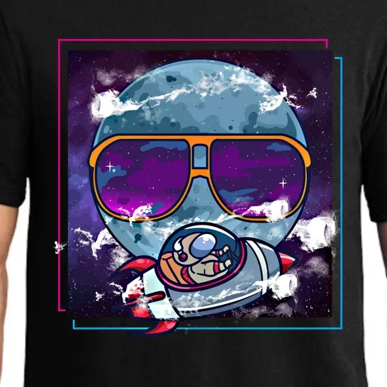 Moon W Sunglasses Astronaut Moon Space Rocket Graphic Gift Pajama Set