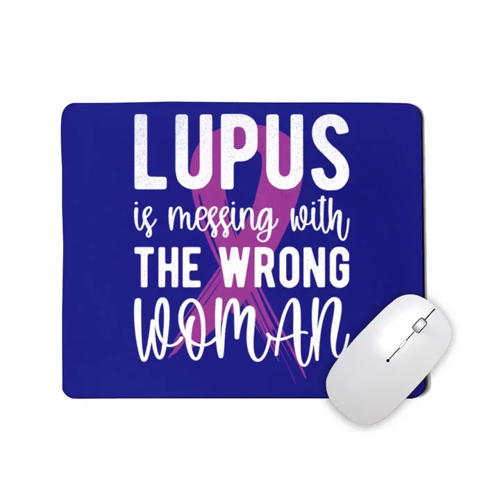 Messing With The Wrong Lupus Warrior Purple Ribbon Gift Mousepad