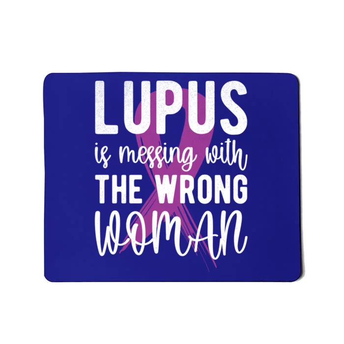 Messing With The Wrong Lupus Warrior Purple Ribbon Gift Mousepad