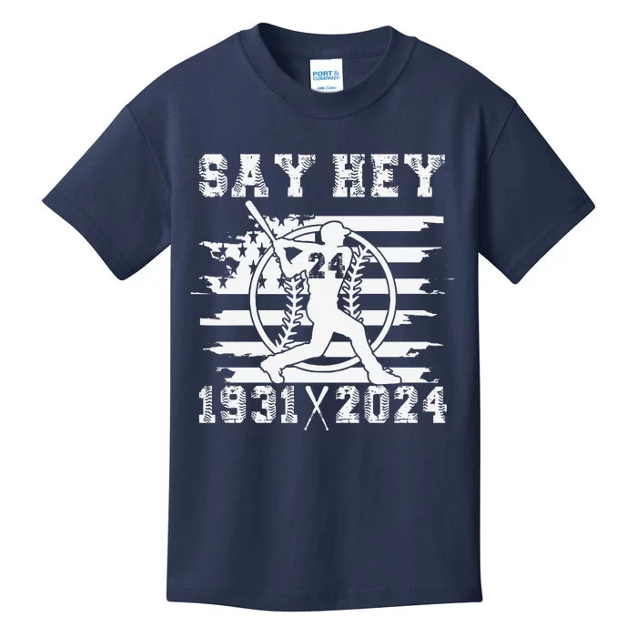 Mays Willie Tribute San Francisco Say Hey 1931 2024 Kids T-Shirt