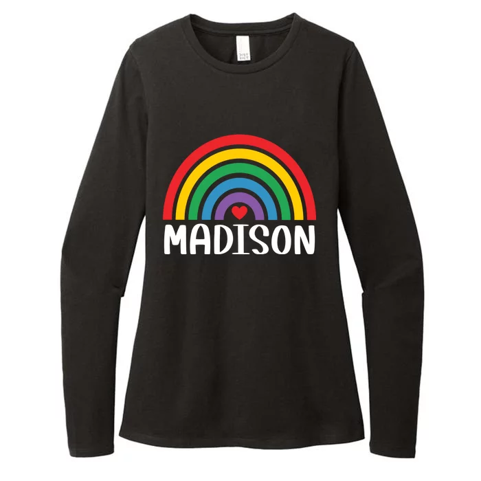 Madison Wisconsin Travel I Love Madison Usa Great Gift Womens CVC Long Sleeve Shirt