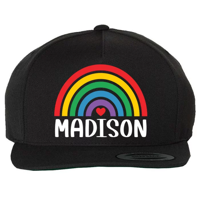 Madison Wisconsin Travel I Love Madison Usa Great Gift Wool Snapback Cap