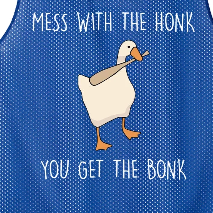 Mess With The Honk You Get The Bonk Mesh Reversible Basketball Jersey Tank