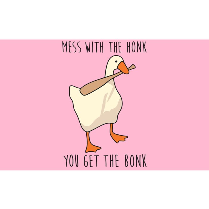 Mess With The Honk You Get The Bonk Goose Game Bumper Sticker