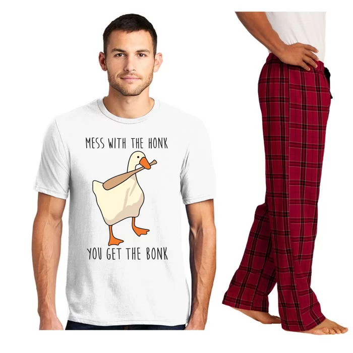 Mess With The Honk You Get The Bonk Goose Game Pajama Set