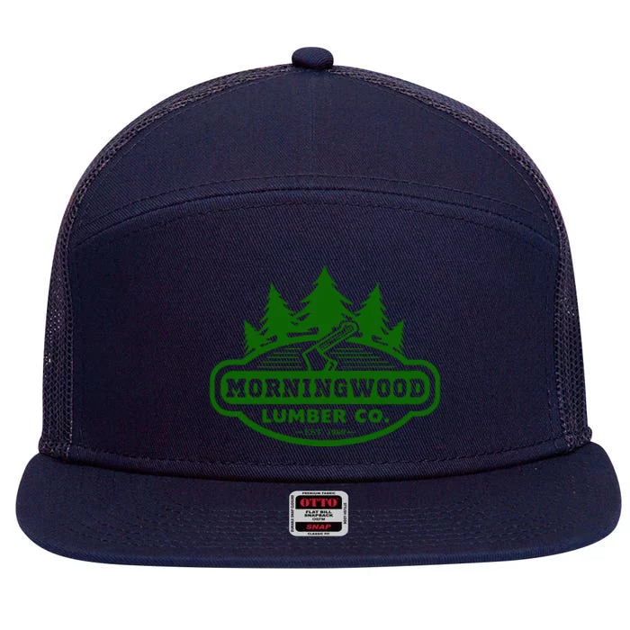 Morning Wood T Shirt Offensive T Shirt Saying Morningwood Lumber Company Tee 7 Panel Mesh Trucker Snapback Hat