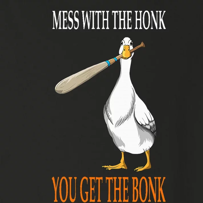 Mess With The Honk Goose Game Gamer Wooden Club Computer Toddler Long Sleeve Shirt