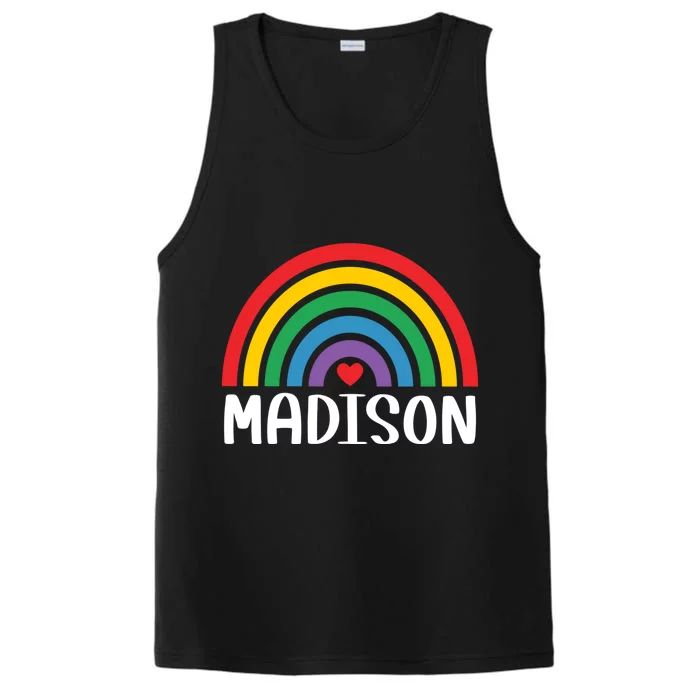 Madison Wisconsin Travel I Love Madison Usa Meaningful Gift Performance Tank