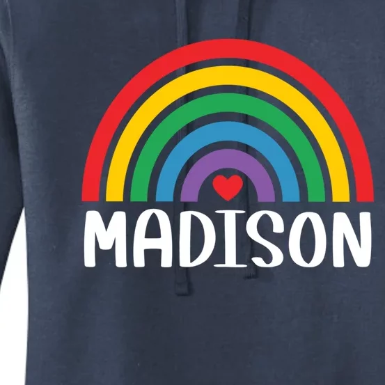 Madison Wisconsin Travel I Love Madison Usa Meaningful Gift Women's Pullover Hoodie