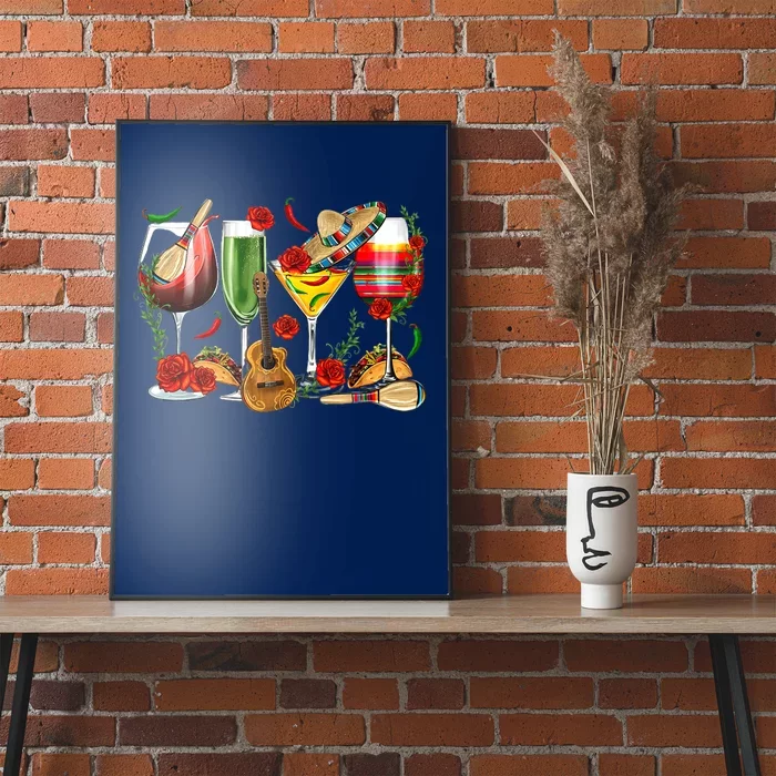 Mexico Wine Tequila Cinco De Mayo Mexican Fiesta Lover Poster