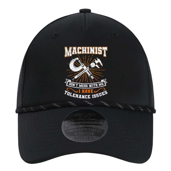 Machinist With Tolerance Issues Machinis Funny Gift Performance The Dyno Cap