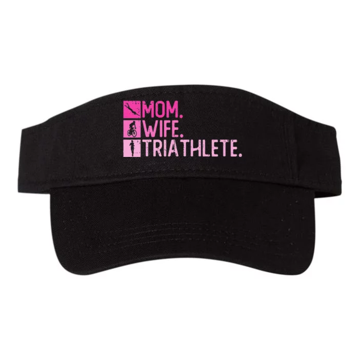 Mom. Wife. Triathlete Triathlon  Training Triathlete Valucap Bio-Washed Visor