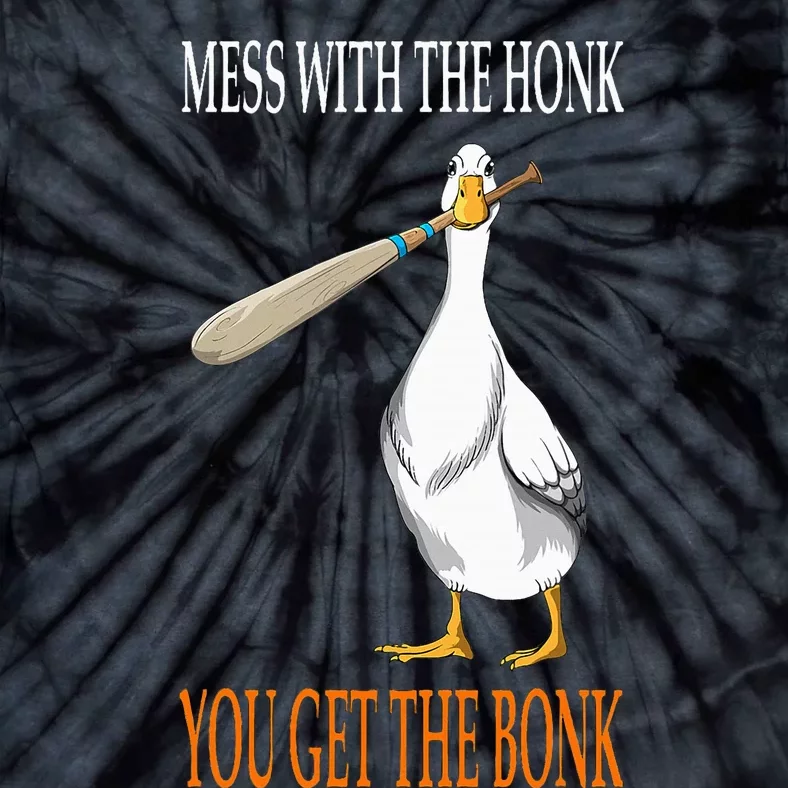 Mess With The Honk Goose Game Gamer Wooden Club Computer Tie-Dye T-Shirt