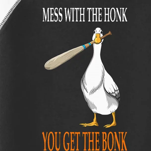 Mess With The Honk Goose Game Gamer Wooden Club Computer Toddler Fine Jersey T-Shirt