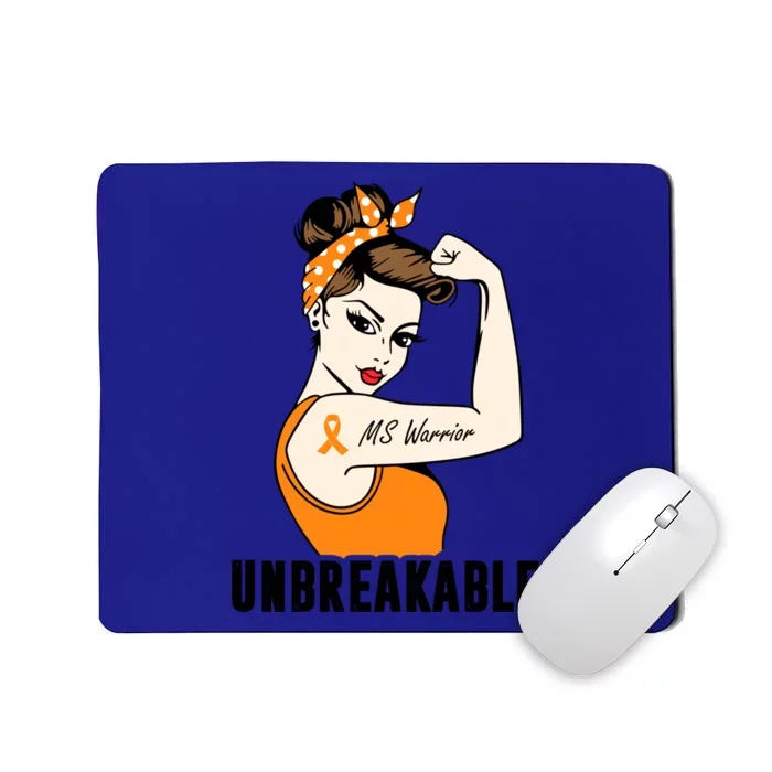 Ms Warrior Unbreakable Gift Multiple Sclerosis Awareness Great Gift Mousepad