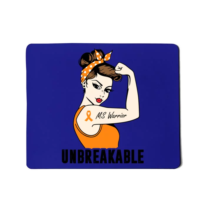 Ms Warrior Unbreakable Gift Multiple Sclerosis Awareness Great Gift Mousepad