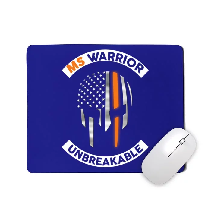 Ms Warrior Unbreakable Skull Multiple Sclerosis Awareness Funny Gift Mousepad