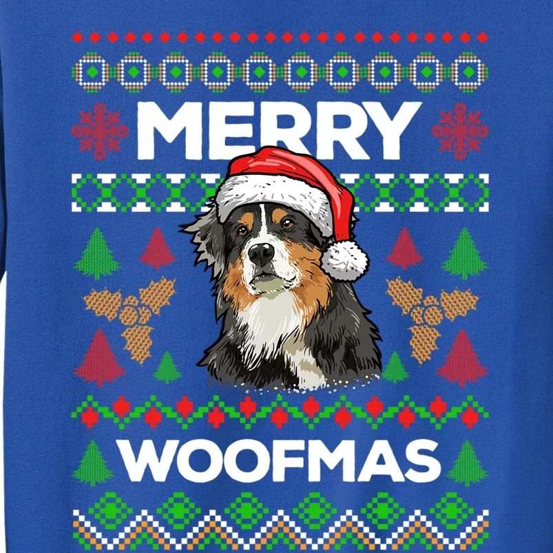 Merry Woofmas Ugly Sweater Christmas Australian Shepherd Gift Sweatshirt