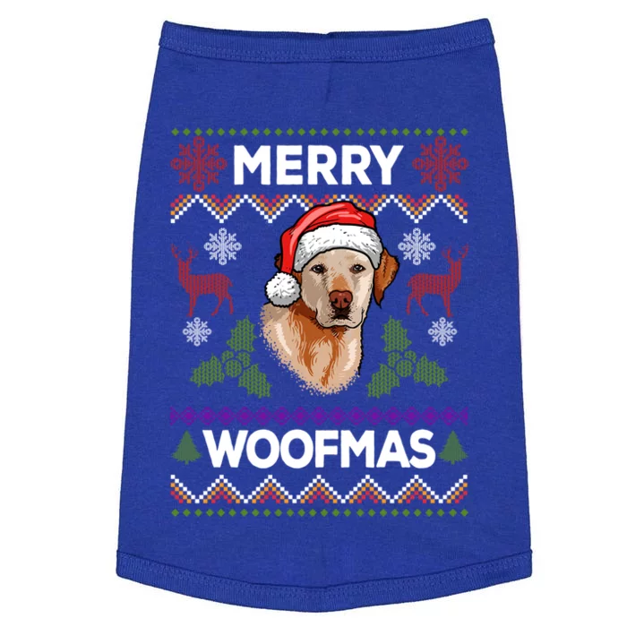 Merry Woofmas Ugly Sweater Christmas Labrador Lover Gift Doggie Tank