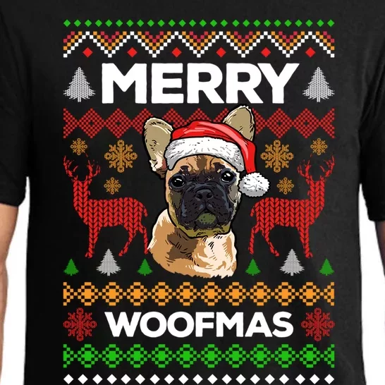 Merry Woofmas Ugly Sweater Christmas French Bulldog Lover Cute Gift Pajama Set