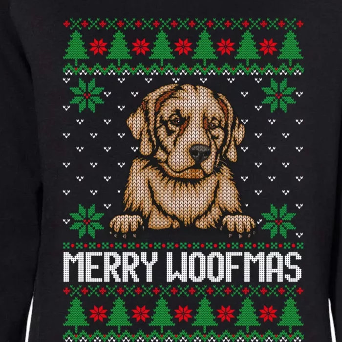 Merry Woofmas Ugly Christmas Sweater Meaningful Gift Womens California Wash Sweatshirt