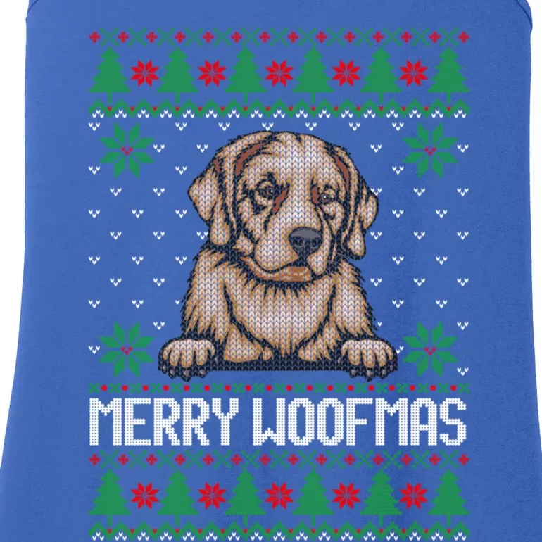 Merry Woofmas Ugly Christmas Sweater Meaningful Gift Ladies Essential Tank