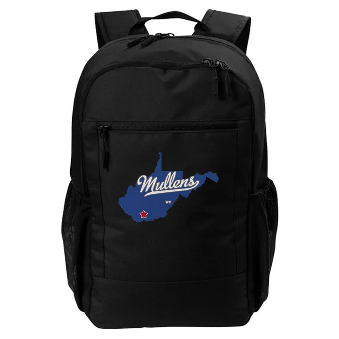 Mullens West Virginia WV Map Daily Commute Backpack