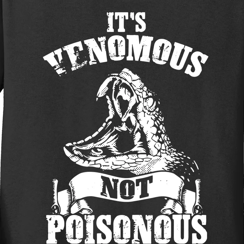 Men Women Venomous Not Poisonous Reptile Lover Kids Long Sleeve Shirt