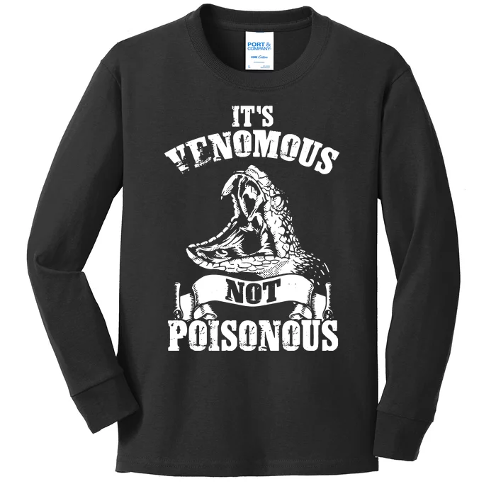 Men Women Venomous Not Poisonous Reptile Lover Kids Long Sleeve Shirt