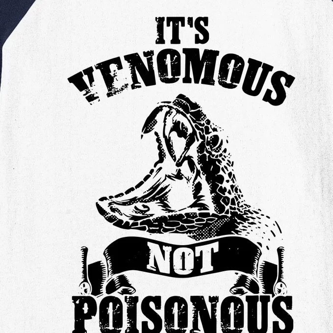 Men Women Venomous Not Poisonous Reptile Lover Baseball Sleeve Shirt