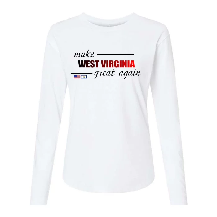 Make West Virginia Great Again Womens Cotton Relaxed Long Sleeve T-Shirt