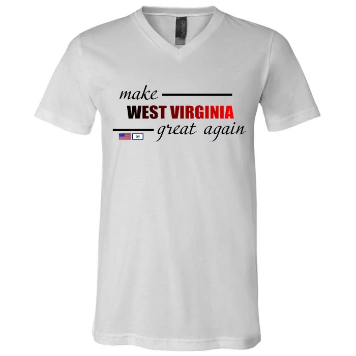 Make West Virginia Great Again V-Neck T-Shirt