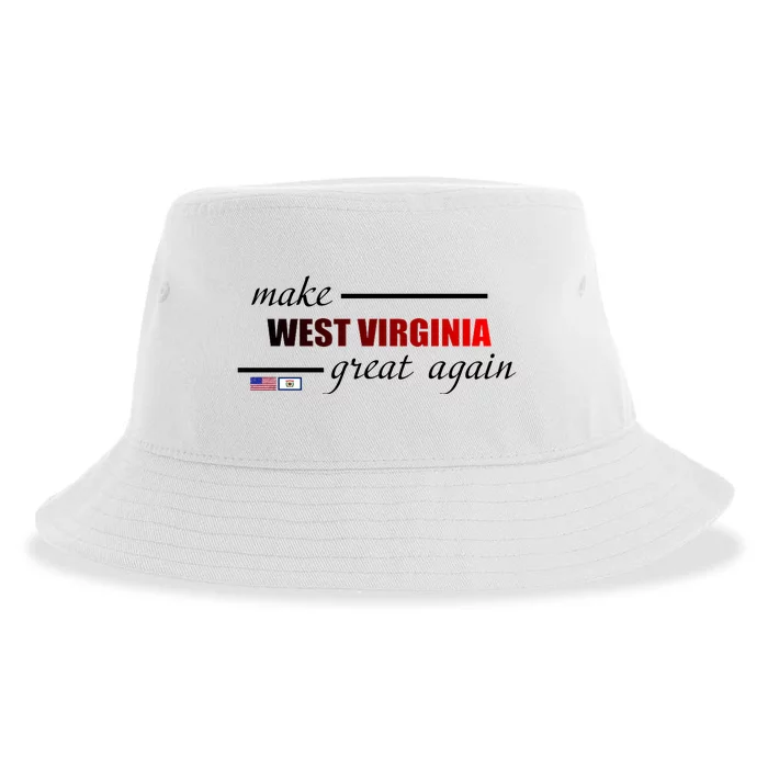 Make West Virginia Great Again Sustainable Bucket Hat