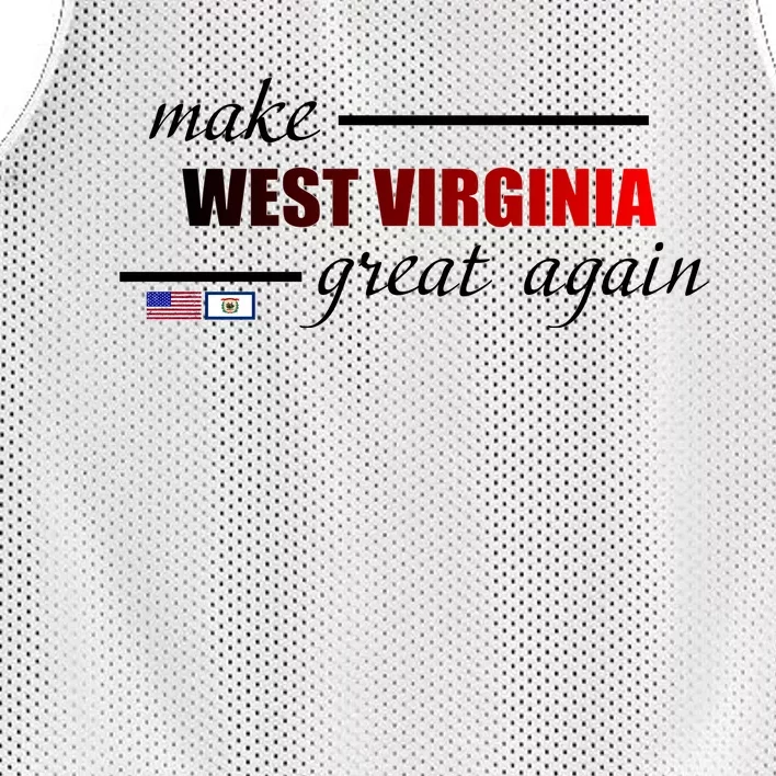 Make West Virginia Great Again Mesh Reversible Basketball Jersey Tank