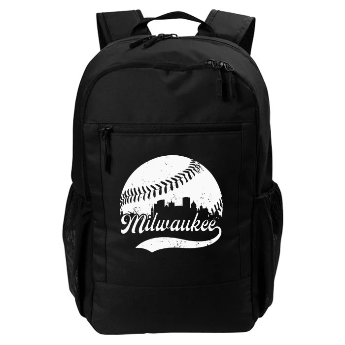 Milwaukee Wisconsin Vintage Skyline Apparel Daily Commute Backpack