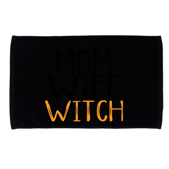 Mom Wife Witch Halloween Costume For Mother Funny Boo Party Funny Gift Microfiber Hand Towel