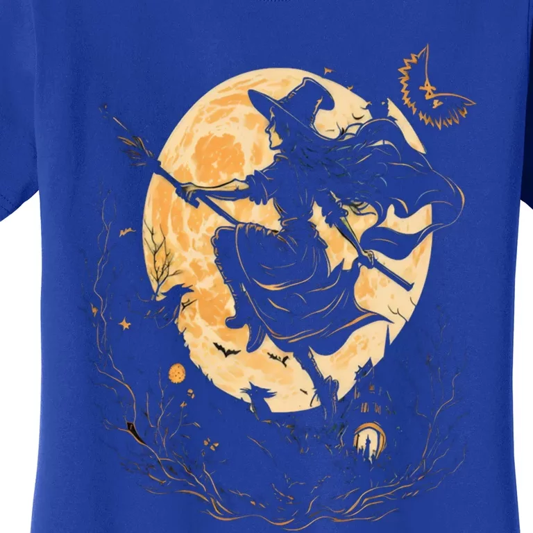 Moon Witch Witchcraft Halloween Gift Women's T-Shirt