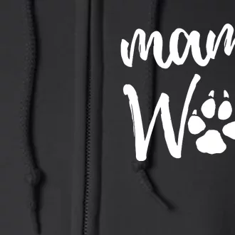 Mama Wolf Wolves Wild Lover Mom Mother Gift Full Zip Hoodie