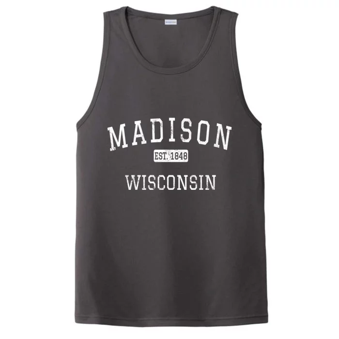 Madison Wisconsin Wi Vintage Performance Tank