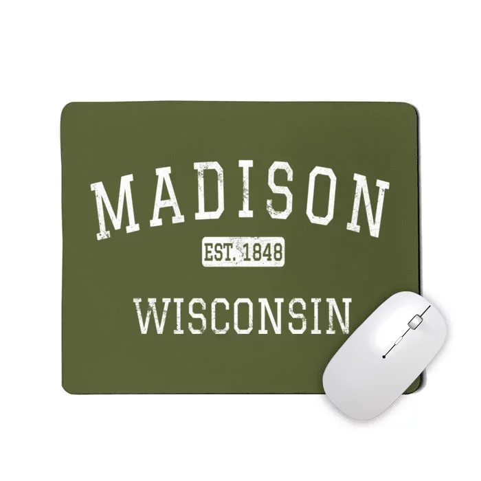 Madison Wisconsin Wi Vintage Mousepad