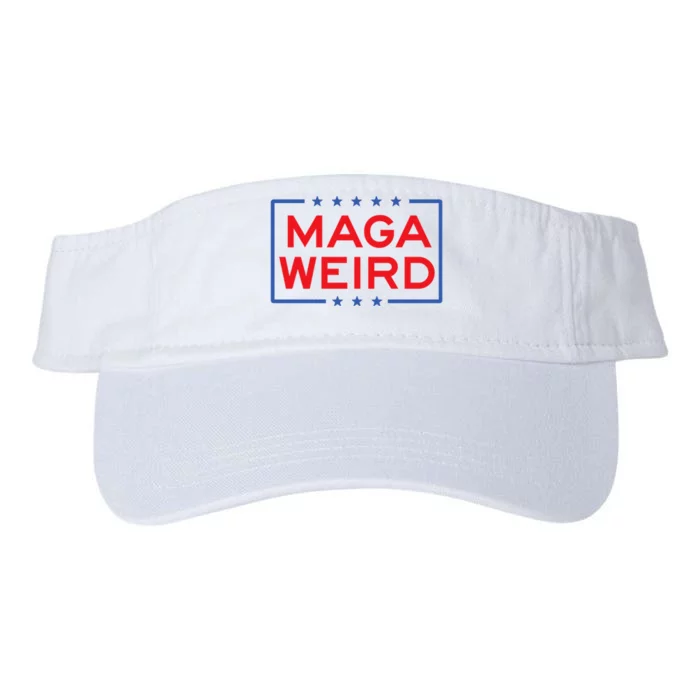 Maga Weird Weird Like Trump Weird 2024 Trump Vance 2024 Valucap Bio-Washed Visor