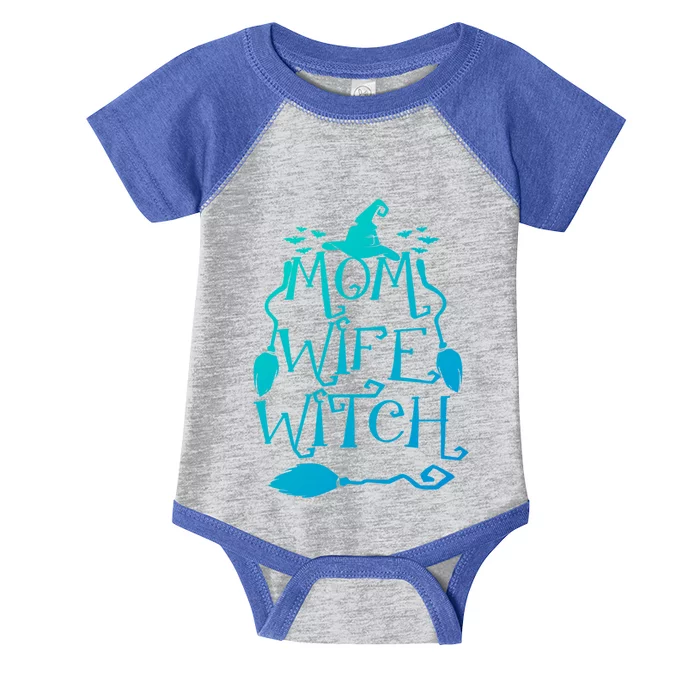 Mom Wife Witch Halloween Gift Infant Baby Jersey Bodysuit