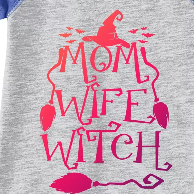 Mom Wife Witch Halloween Gift Infant Baby Jersey Bodysuit