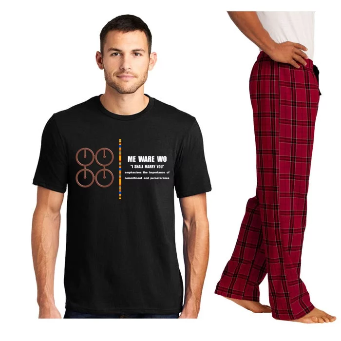 Me Ware Wo Adinkra Ghana Symbols I Shall Marry You Gift Pajama Set