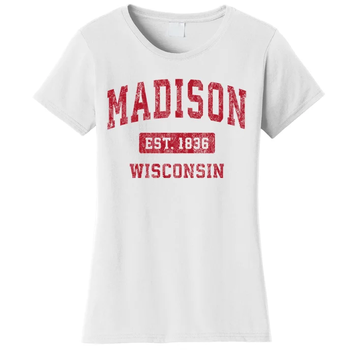 Madison Wisconsin Wi Vintage Sports Women's T-Shirt