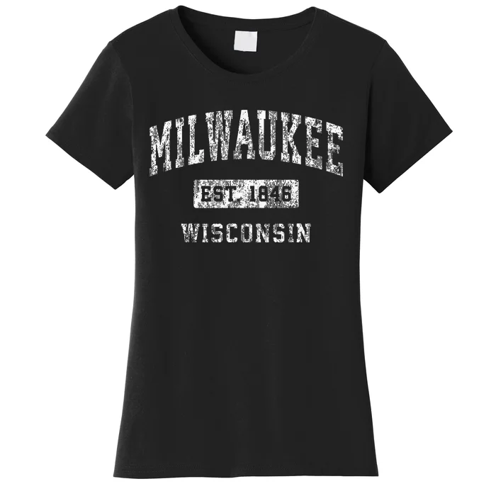 Milwaukee Wisconsin Wi Vintage Established Sports Women's T-Shirt