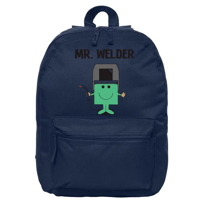 Mr Welder Welding Christmas Fathers Day Gift Birthday Occupation Welder 16 in Basic Backpack